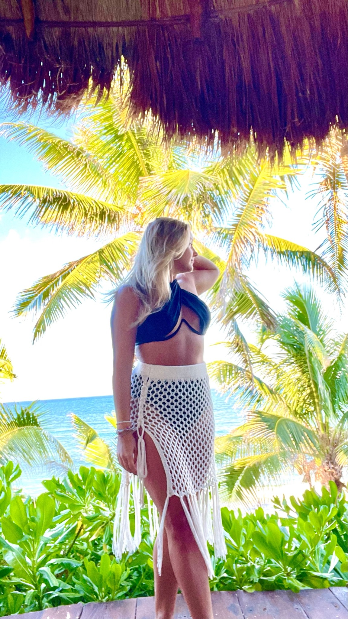 Tulum Beach cover up
This skirt is so soft and comfortable. 
Wearing a medium for reference 
Band is stretchy 
#beach #mexico #vacation #swim

#LTKswim #LTKtravel #LTKunder50