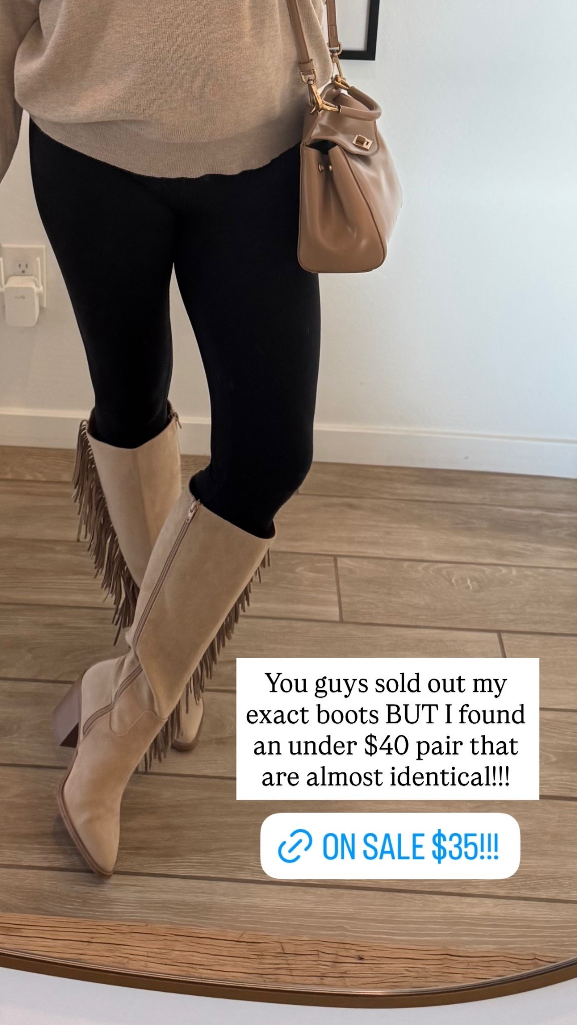 You guys sold out my exact boots BUT I found an under $40 pair that are almost identical!!!