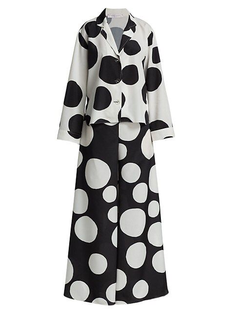 Contrast Dot 2-Piece Pajama Set | Saks Fifth Avenue