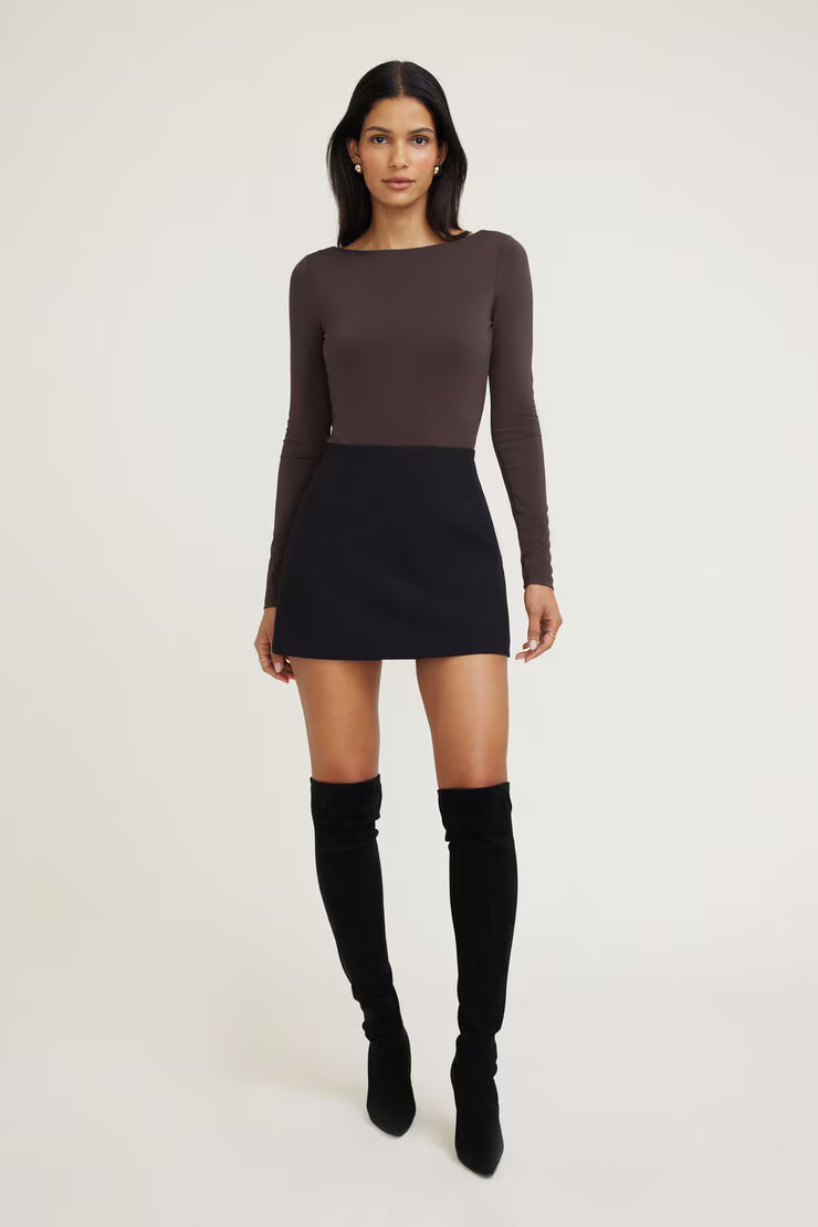 Sculpt Cowl Back Bodysuit | Dynamite Clothing