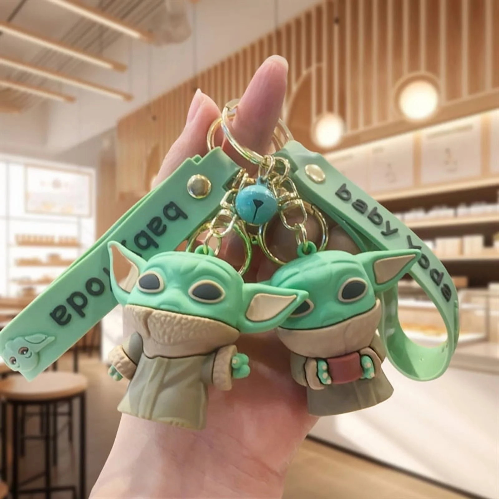 2Pcs Baby Yoda Cartoon Theme 3D Silicone Charm， Cartoon Keychain ，Bag Pendant Accessories. | Walmart (US)