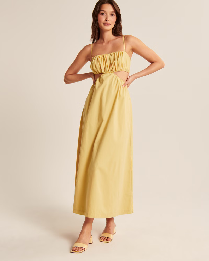 Women's Bubble Top Maxi Dress | Women's Clearance | Abercrombie.com | Abercrombie & Fitch (US)