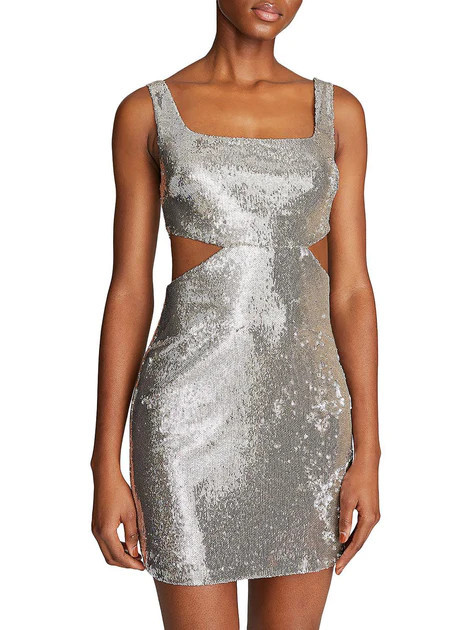 Womens Cut-out Sequin Mini Dress | Shop Simon