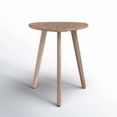 Azori 20" Solid Wood 3-Leg End Table with Triangular Top | Wayfair North America