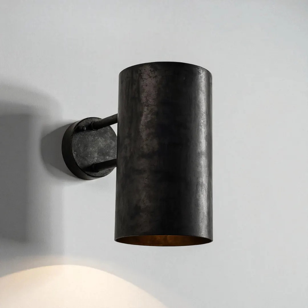 Brass Wall Lamp, Black Patina Sconce, Minimalist Wall Light | Etsy (US)