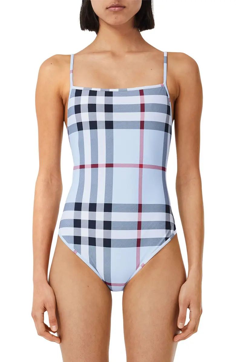 Burberry Delia Check One-Piece Swimsuit | Nordstrom | Nordstrom