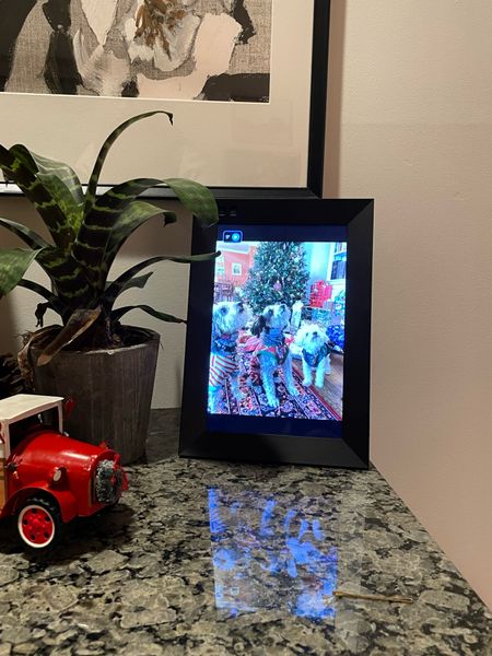 Holiday gift idea of the day - digital frame. This one is perfect for family members — in-laws, parents or siblings!

The frame connects to wi-fi and it’s super easy to set up shared albums and add photos.

#LTKfamily #LTKHoliday #LTKGiftGuide