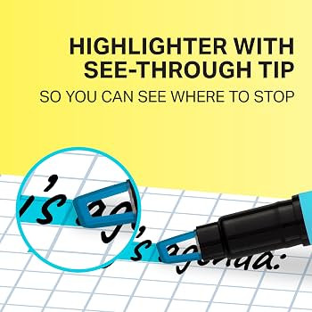 Sharpie Clear View Highlighter Sticks, Chisel Tip Highlighter Market Set, Essential School & Teac... | Amazon (US)