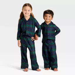 Toddler Plaid Long Sleeve Shirt and Pants Holiday Matching Family Pajama Set - Wondershop™ | Target