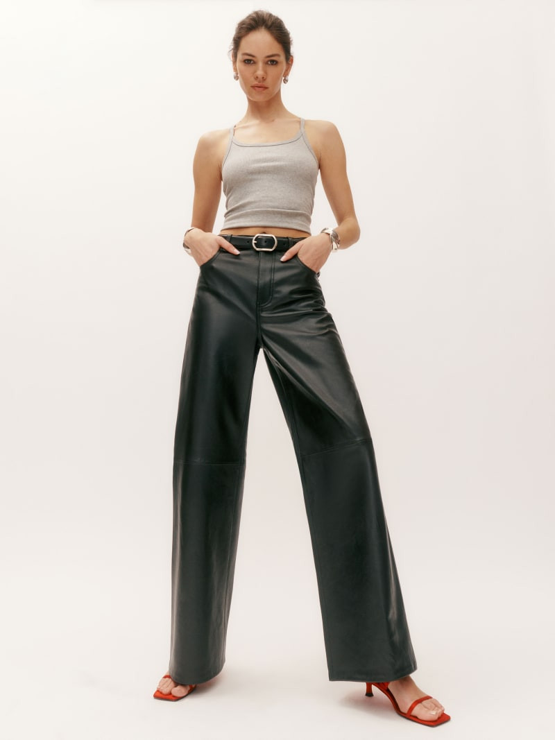 Veda Kennedy Wide Leg Leather Pant | Reformation (Global)