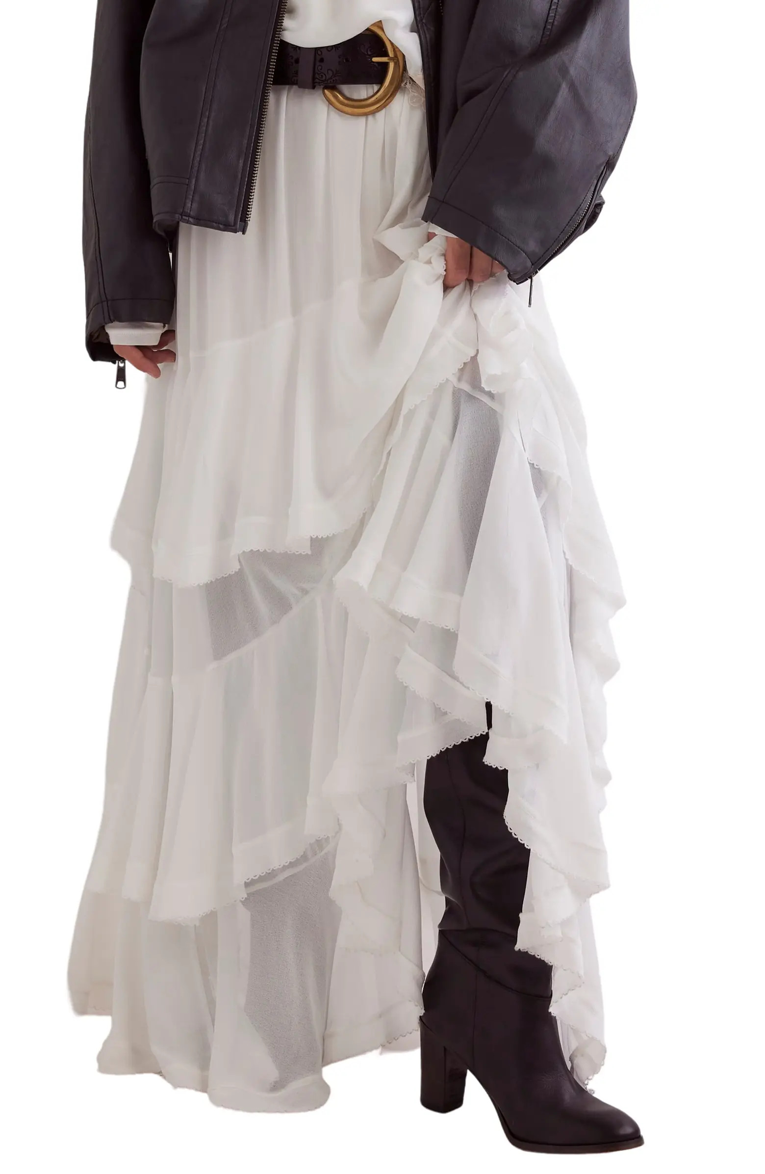 Free People Clementine Tiered Maxi Skirt | Nordstromrack | Nordstrom Rack