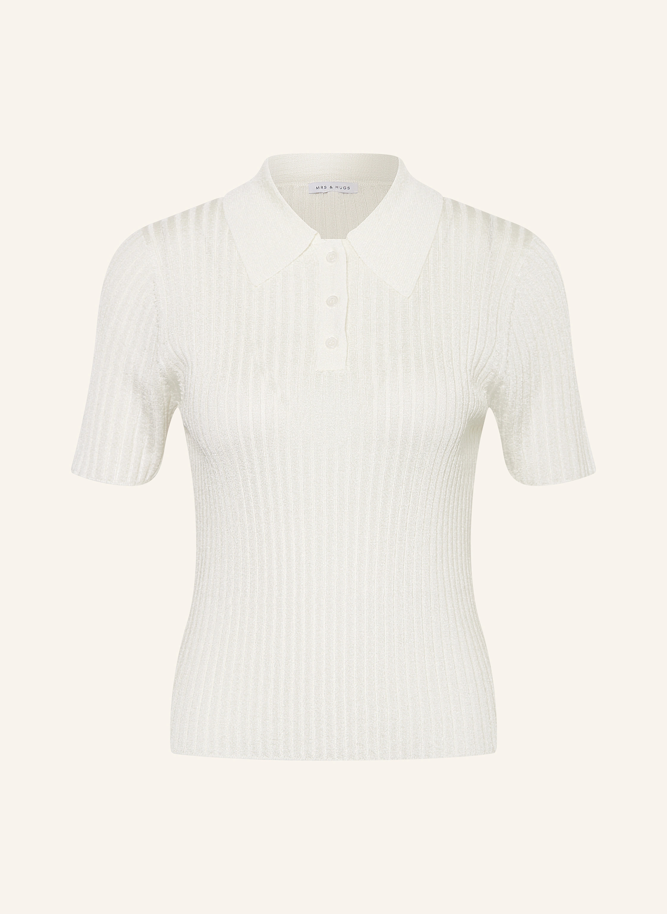 Strick-Poloshirt mit Glitzergarn | Breuninger (DACH)