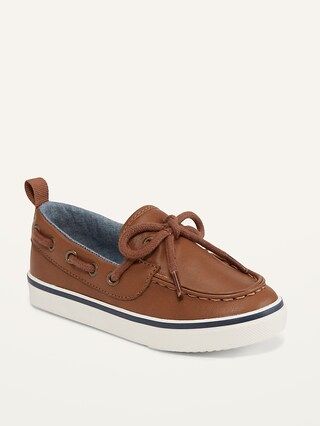 Faux-Leather Boat Shoes for Toddler Boys | Old Navy (US)