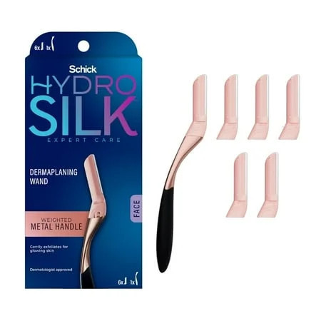 Schick Hydro Silk Dermaplaning Wand Dermaplaning Tool for Face with 6 Refill Blades Dermaplane Razor for Women Face Dermaplane Tool Eyebrow Razor Face… | Walmart (US)