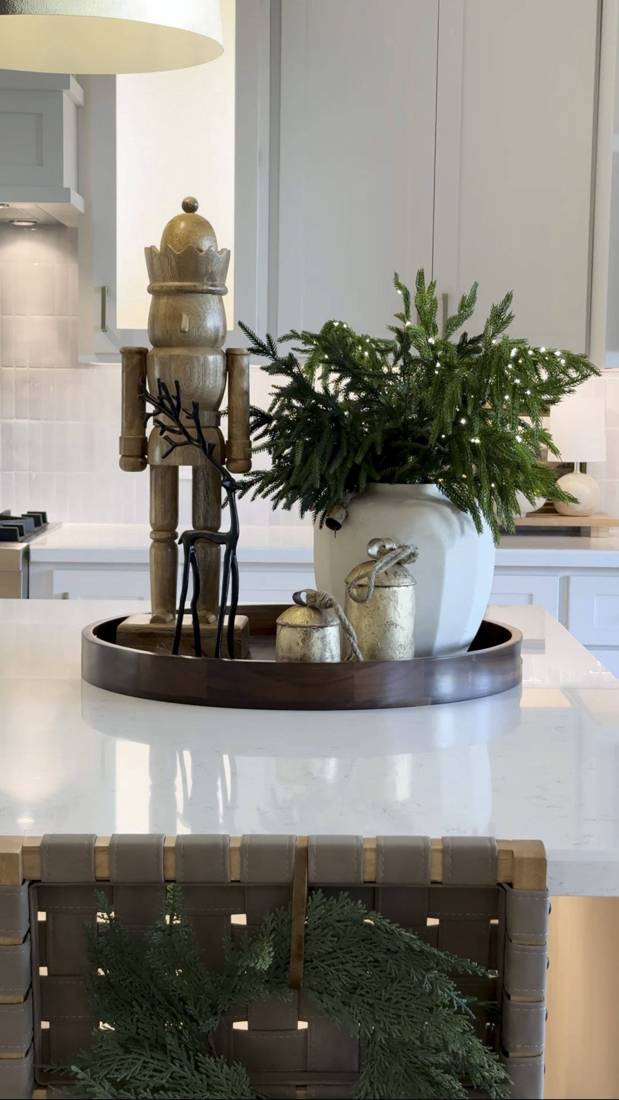 Centerpiece idea for the Holidays 🤎 Style it on your counters, dining, coffee table, or bathroom vanity! 

Shop below! 🫶🏽🎄#LTKVideo

#LTKHoliday #LTKHome