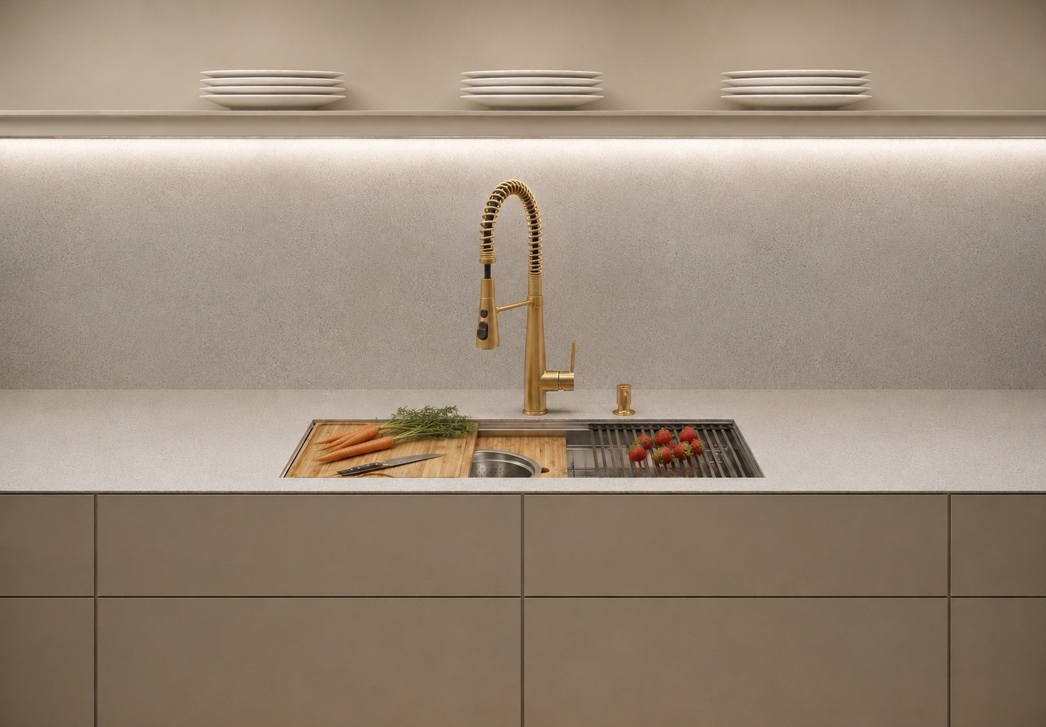 There’s something incredibly satisfying about a sink that works as beautifully as it looks.

This 45-inch workstation sink gives you the kind of prep space most standard 32–33” sinks simply can’t. Wash produce on one side, prep ingredients on the integrated cutting board, dry fruit, or organize dishes—all at the same time without sacrificing valuable counter space.

Paired with a professional-style semi-commercial kitchen faucet, every task feels easier. The high-arc pull-down spray reaches every corner of the sink, making rinsing oversized cookware, filling stock pots, and everyday cleanup effortless.

Thoughtful design isn’t just about aesthetics—it’s about creating a kitchen that works smarter for the way you live.

✨ Featured Favorites:
• 45” Workstation Sink
• Semi-Commercial Brass Kitchen Faucet

I’m sharing my favorite Amazon Prime Day deals in my LTK!

#AmazonPrimeDay #AmazonDeals #AmazonHome #KitchenDesign #KitchenRemodel #WorkstationSink #KitchenSink #SemiCommercialFaucet #BrassFaucet #KitchenInspiration #ModernKitchen #LuxuryKitchen #KitchenOrganization #HomeDesign #AmazonFinds

#LTKHome #LTKHome #LTKSaleAlert