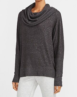 Cowl Neck Dolman Sleeve Tunic Sweater | Express