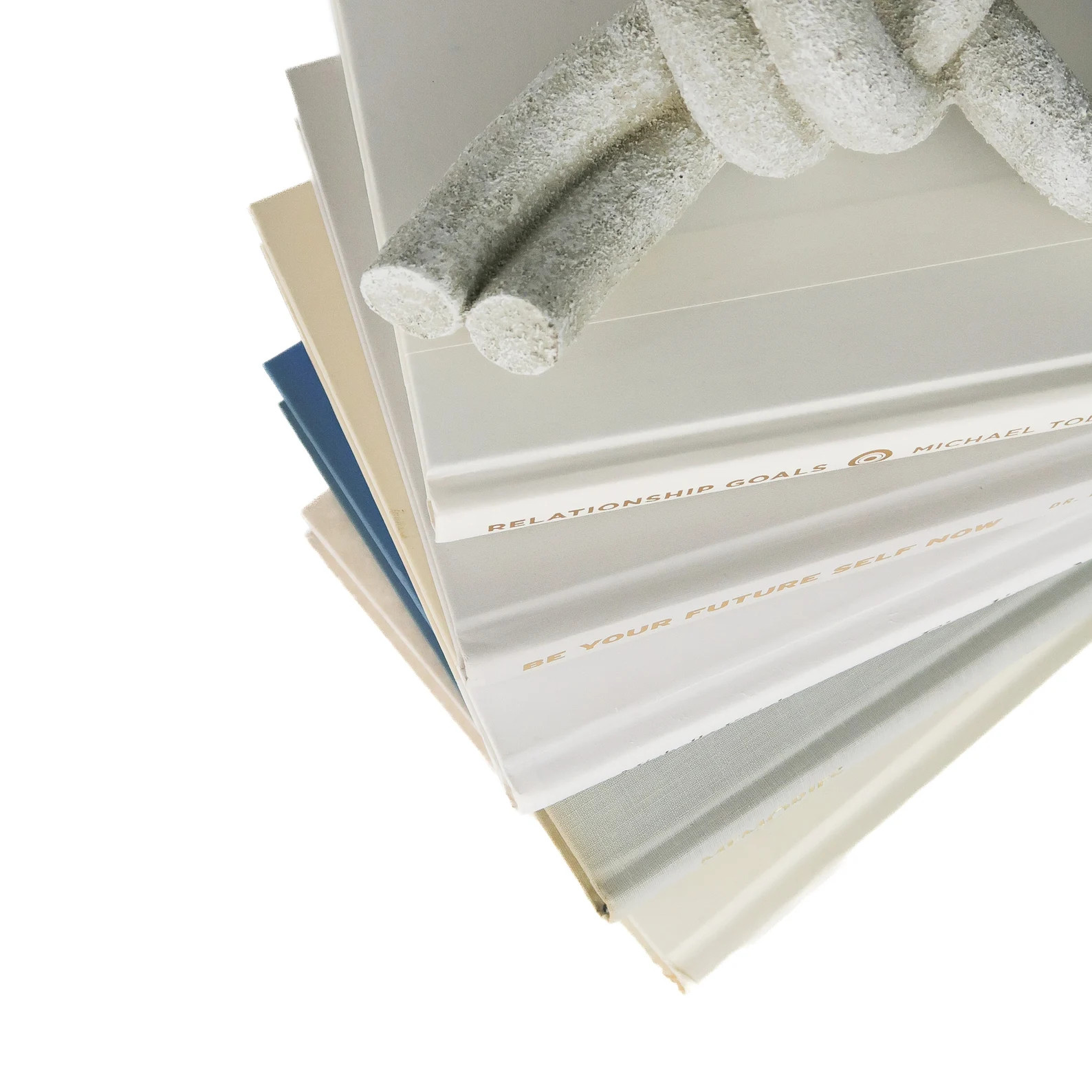 Book Bundle of White Gray Cream Gold Lettering Bookshelf Decor Home Decor Books - Staging Books -... | Etsy (US)