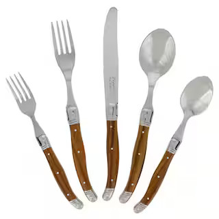 French HomeLaguiole 20-Piece Stainless Steel/Wood Grain Flatware Set (Service for 4)9(13)Question... | The Home Depot