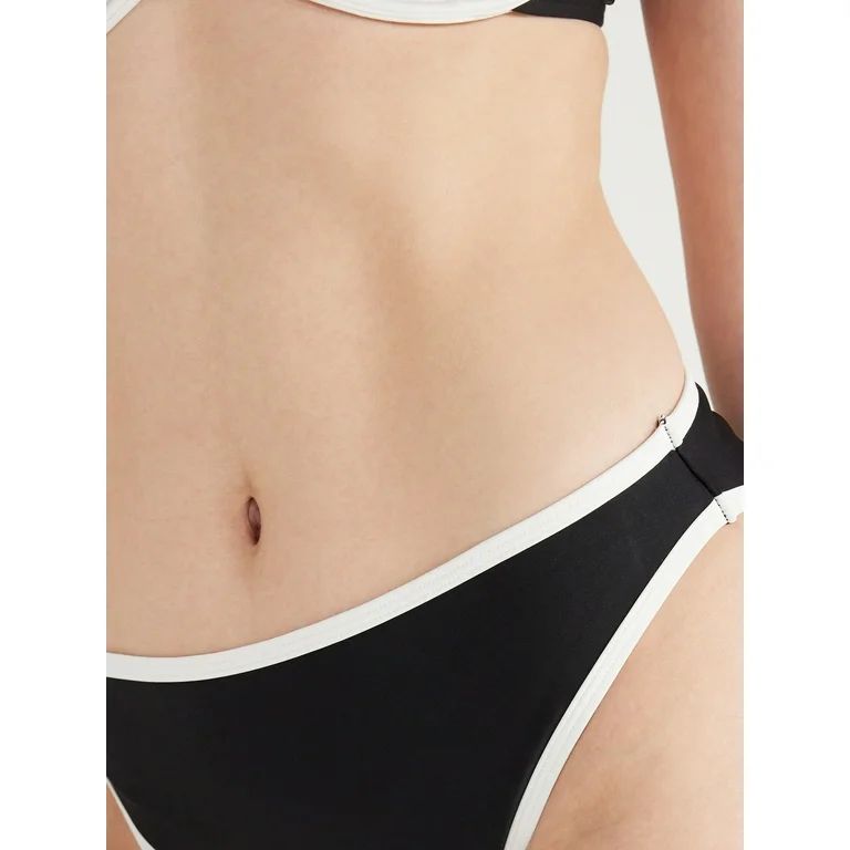 No Boundaries Juniors’ Contrast Trim Bikini Bottoms, Sizes XS-XL | Walmart (US)