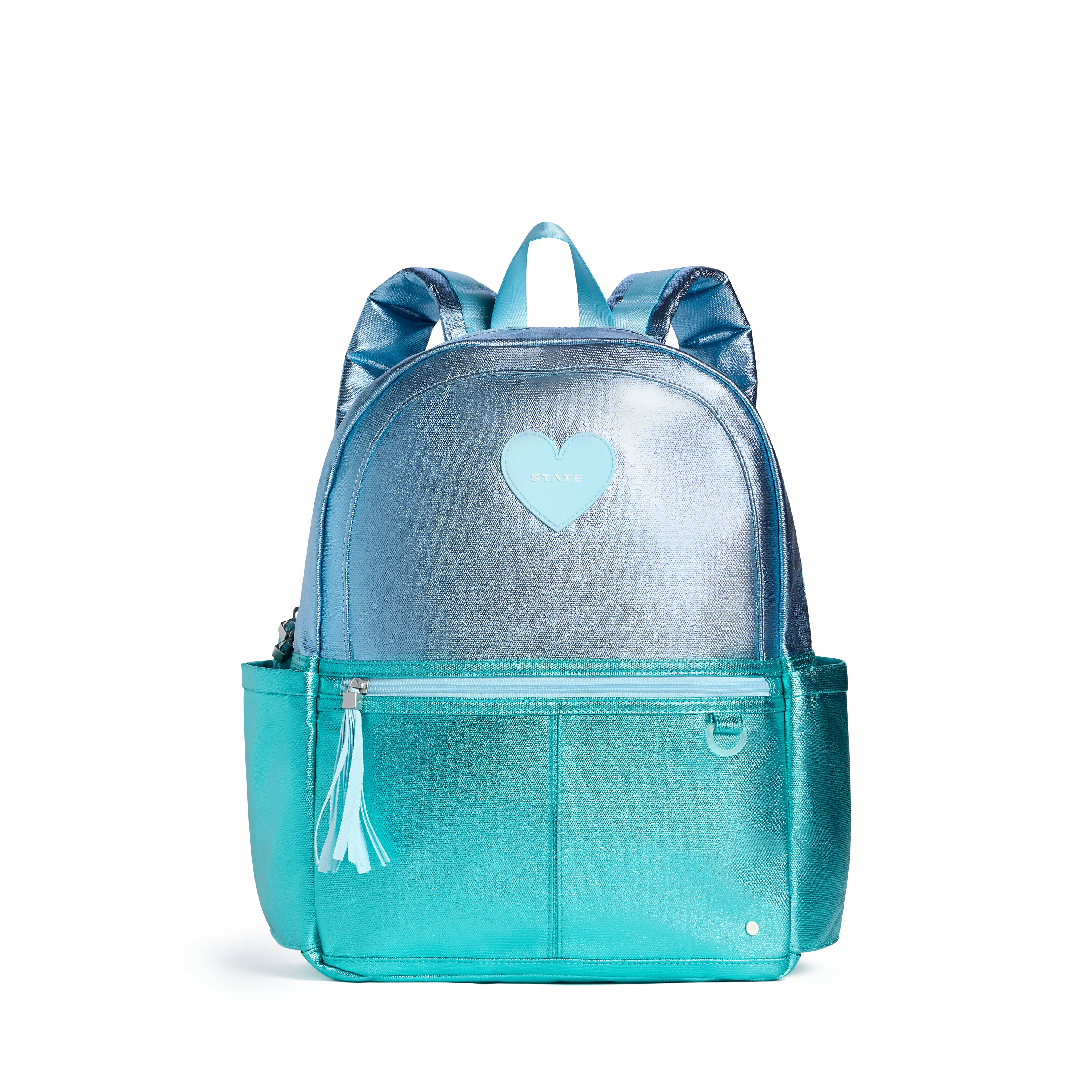 STATE Bags | Kane Kids Travel Backpack Metallic Blue/Turquoise Colorblock | Back to School | Trav... | STATE Bags