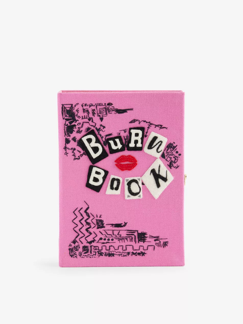 Burn Book cotton, wool and silk-blend clutch bag | Selfridges