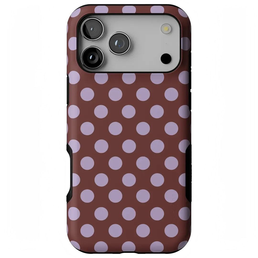 Spotted in SoHo   Burgundy Polka Dot Case | CASELY