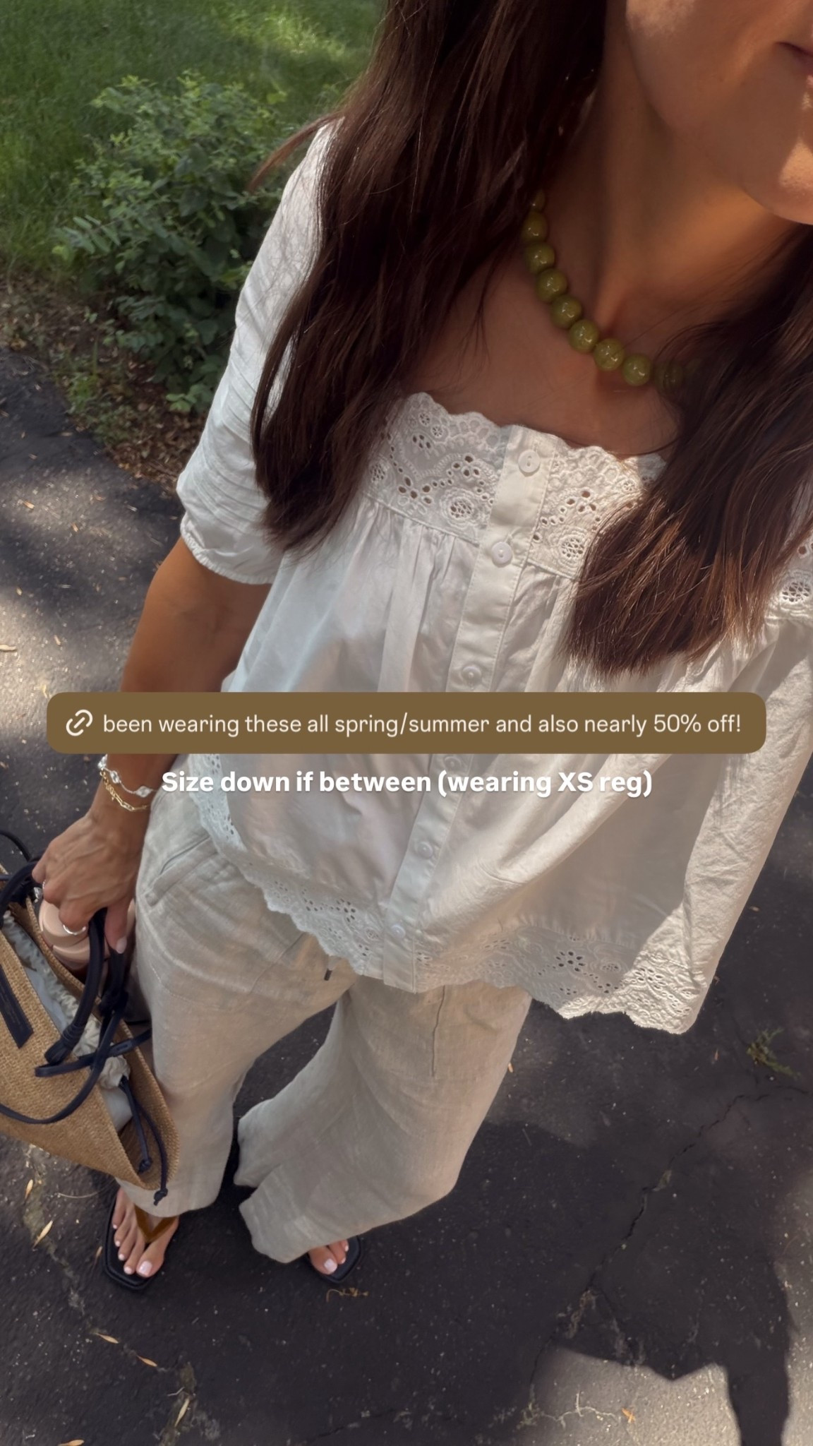 Size down if between (wearing XS reg)