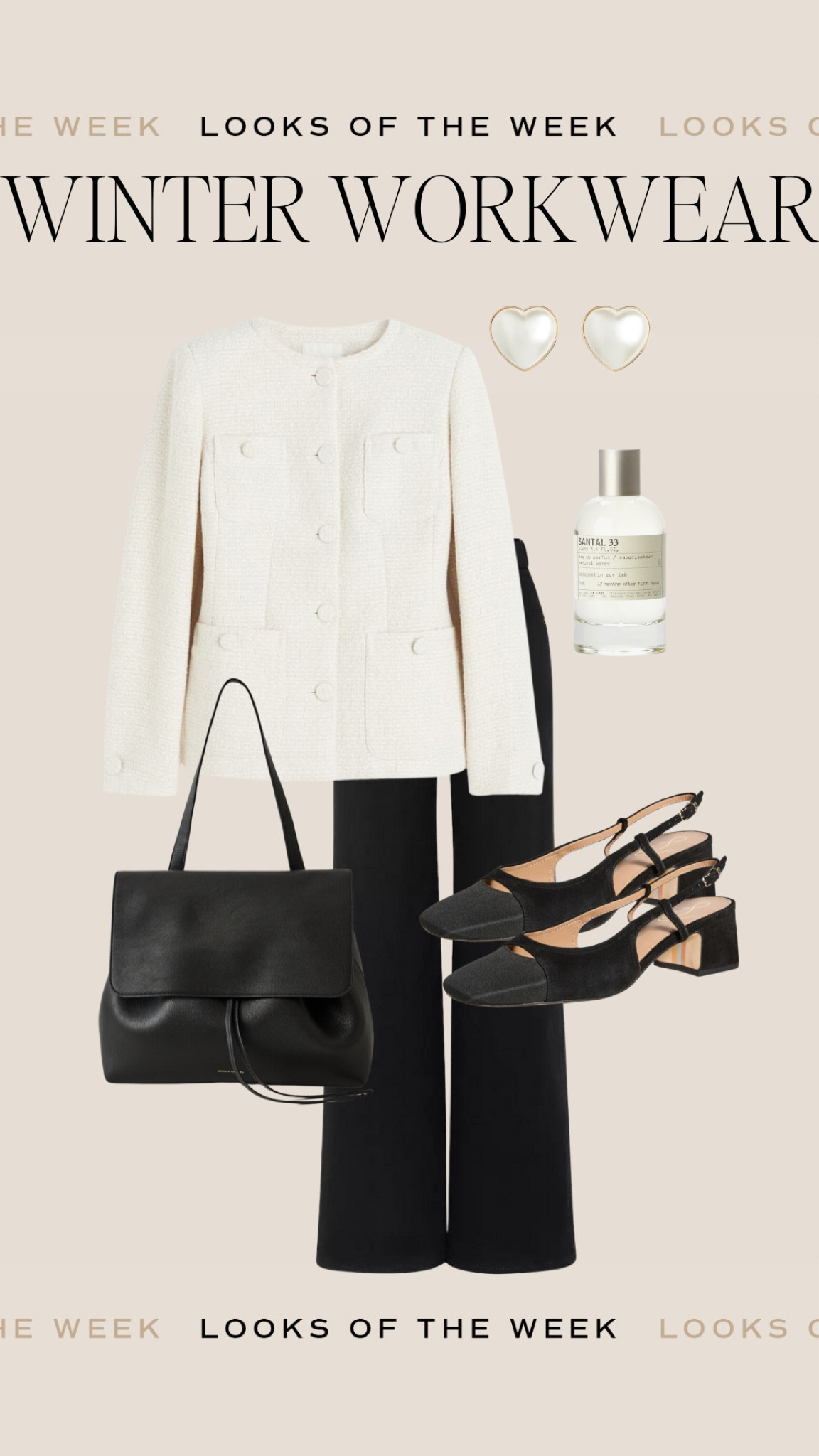 Winter workwear outfit styled by Becky 