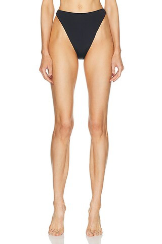 HAIGHT. Perlin Hotpants Bikini Bottom in Black | FWRD | FWRD 