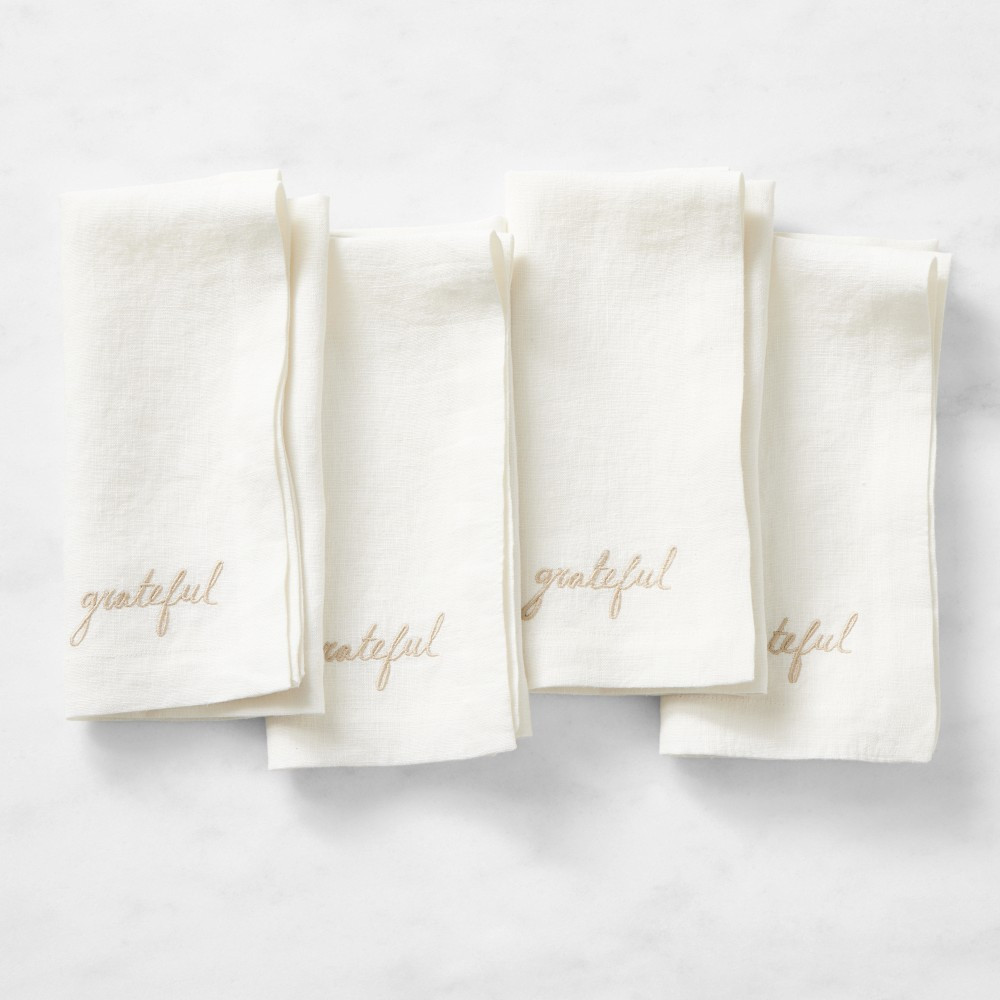 Grateful Napkins, Set of 4 | Williams-Sonoma