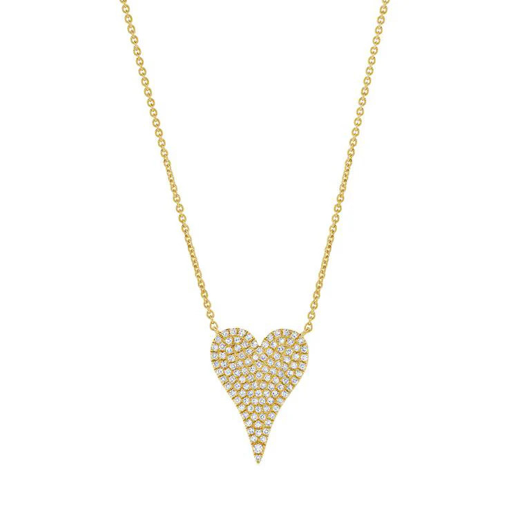 Medium Diamond Heart Necklace | Jennifer Miller Jewelry