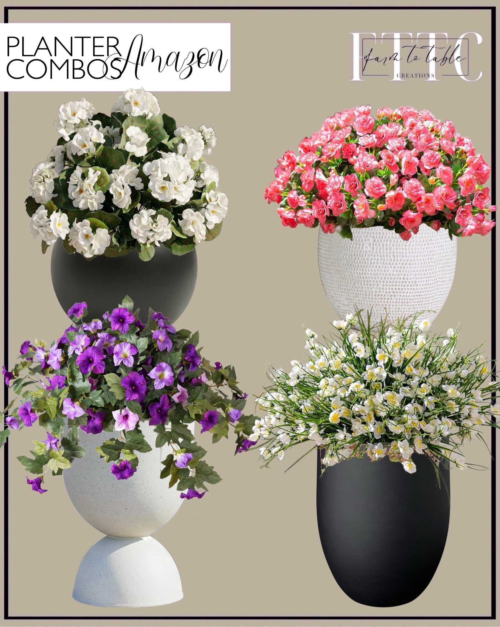 Amazon Outdoor Planters That Instantly Elevate Your Porch

Follow @farmtotablecreations on Instagram for more cozy, elevated finds 🤍

These are the kind of planters that make your outdoor space feel styled in minutes. A mix of soft florals and fuller greenery brings in color without overwhelming, while the neutral pots keep everything looking clean and elevated. Perfect for layering at your front door, patio, or deck for that fresh, pulled-together look.

#outdoordecor #planters #frontporchdecor #amazonfinds #springdecor

#LTKHome #LTKSaleAlert