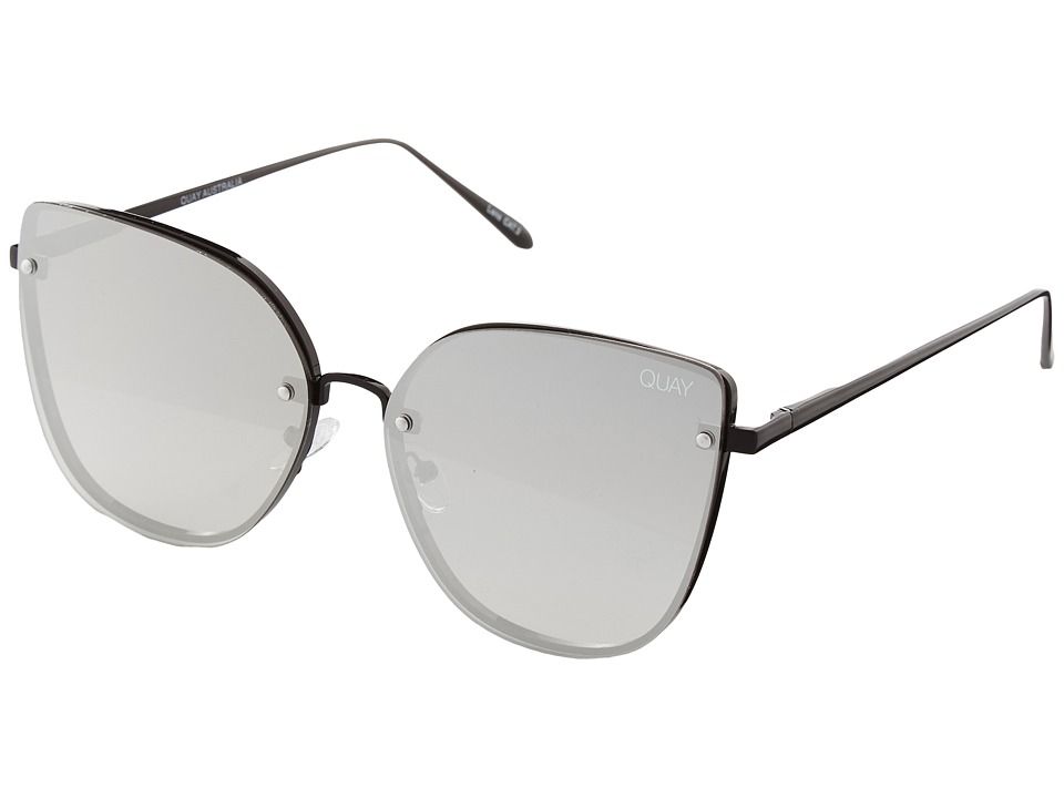 QUAY AUSTRALIA - Lexi (Black/Silver) Fashion Sunglasses | Zappos