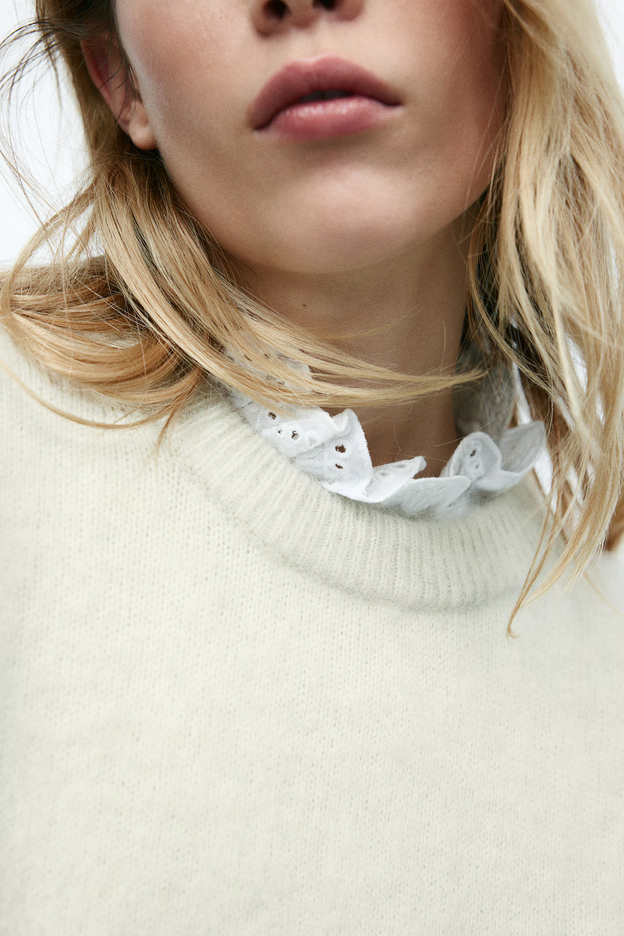 Oversized Mohair-Blend Sweater - Beige - Ladies | H&M US | H&M (US + CA)