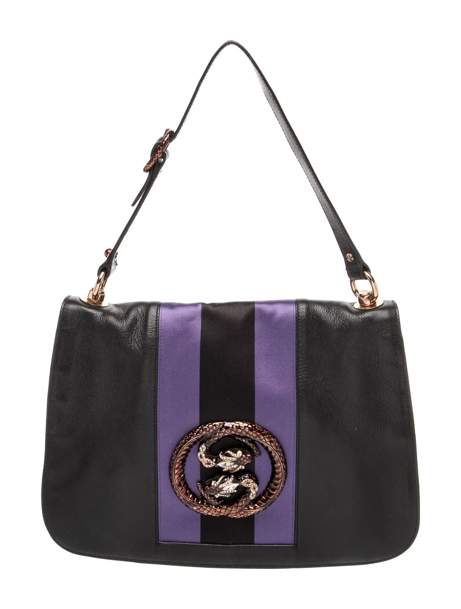 Gucci Serpent Interlocking G Blondie - Black Shoulder Bags, Handbags - GUC2005512 | The RealReal | The RealReal