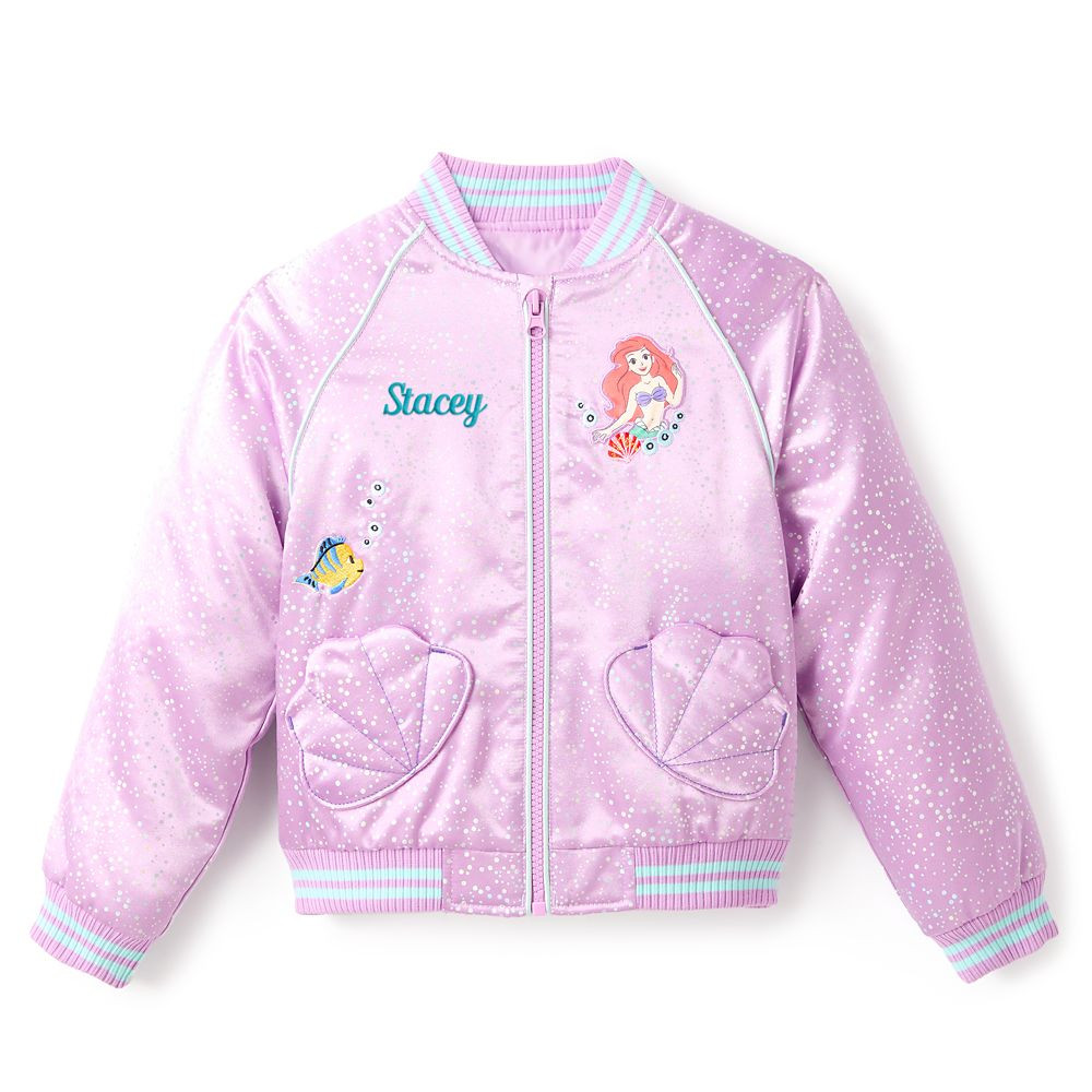Ariel Varsity Jacket for Girls – The Little Mermaid – Personalized | Disney Store
