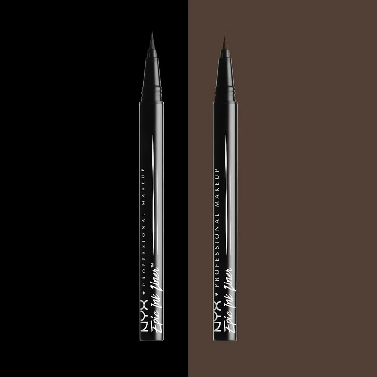 NYX Professional Makeup Epic Ink Vegan Waterproof Liquid Eyeliner, Black, 0.16 oz | Walmart (US)