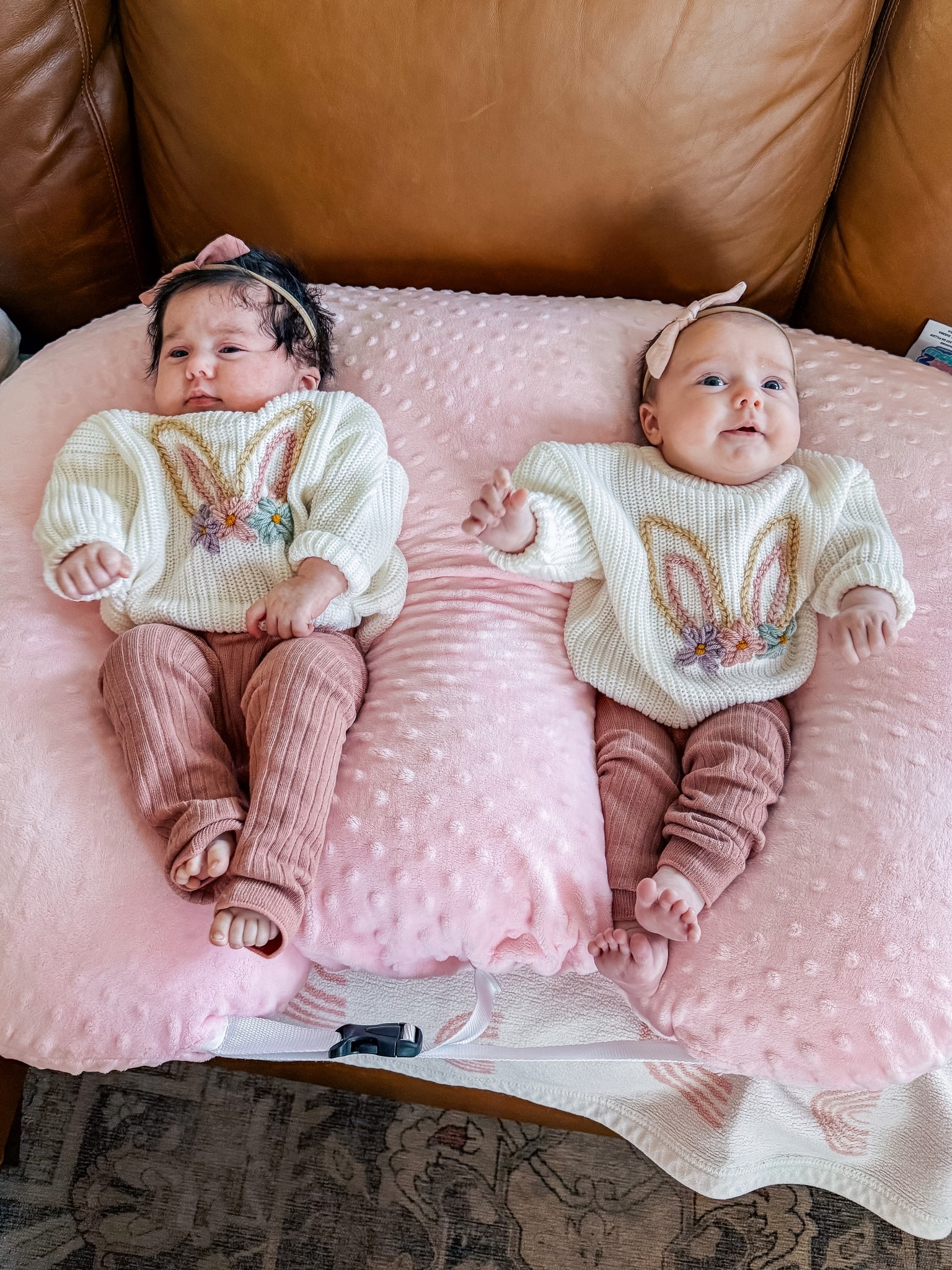 Twinnies matching sweater for Easter 🩷🐰

#LTKFamily #LTKBaby #LTKKids