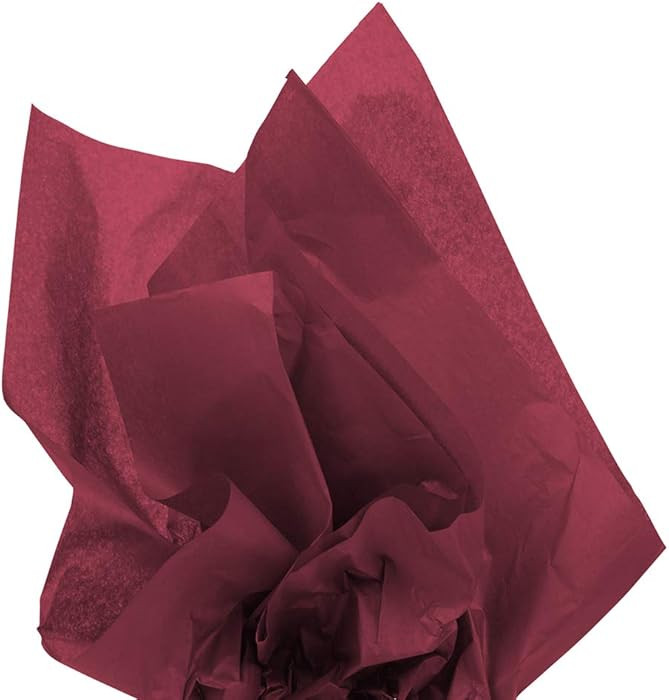JAM PAPER Tissue Paper - Burgundy - 10 Sheets/Pack | Amazon (US)