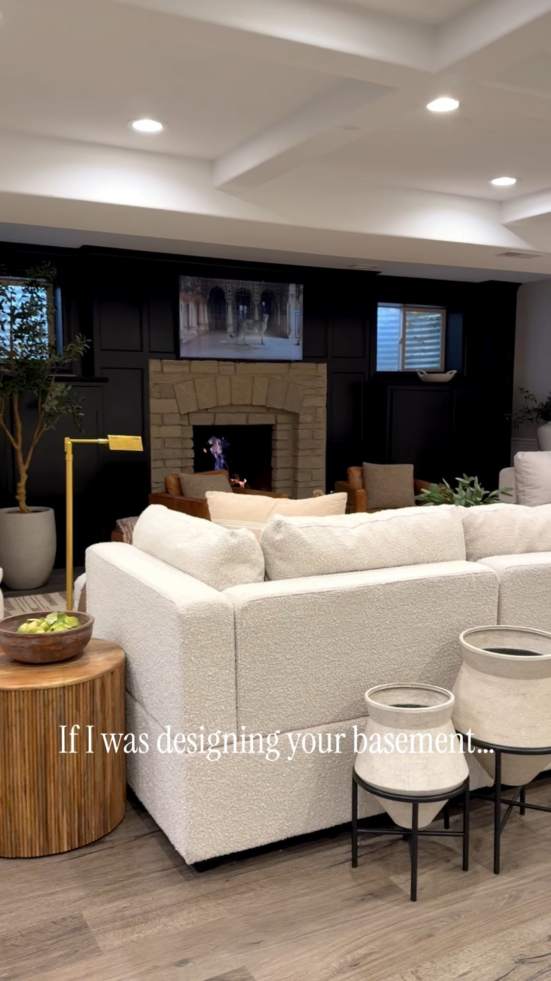 If I was designing your basement, I wouldn’t start with furniture…

I’d start with how it feels.

Lighting, texture, and layering are what actually make a space feel warm and finished — not just the pieces you add.

Sharing everything I used here 🤍

#LTKHome