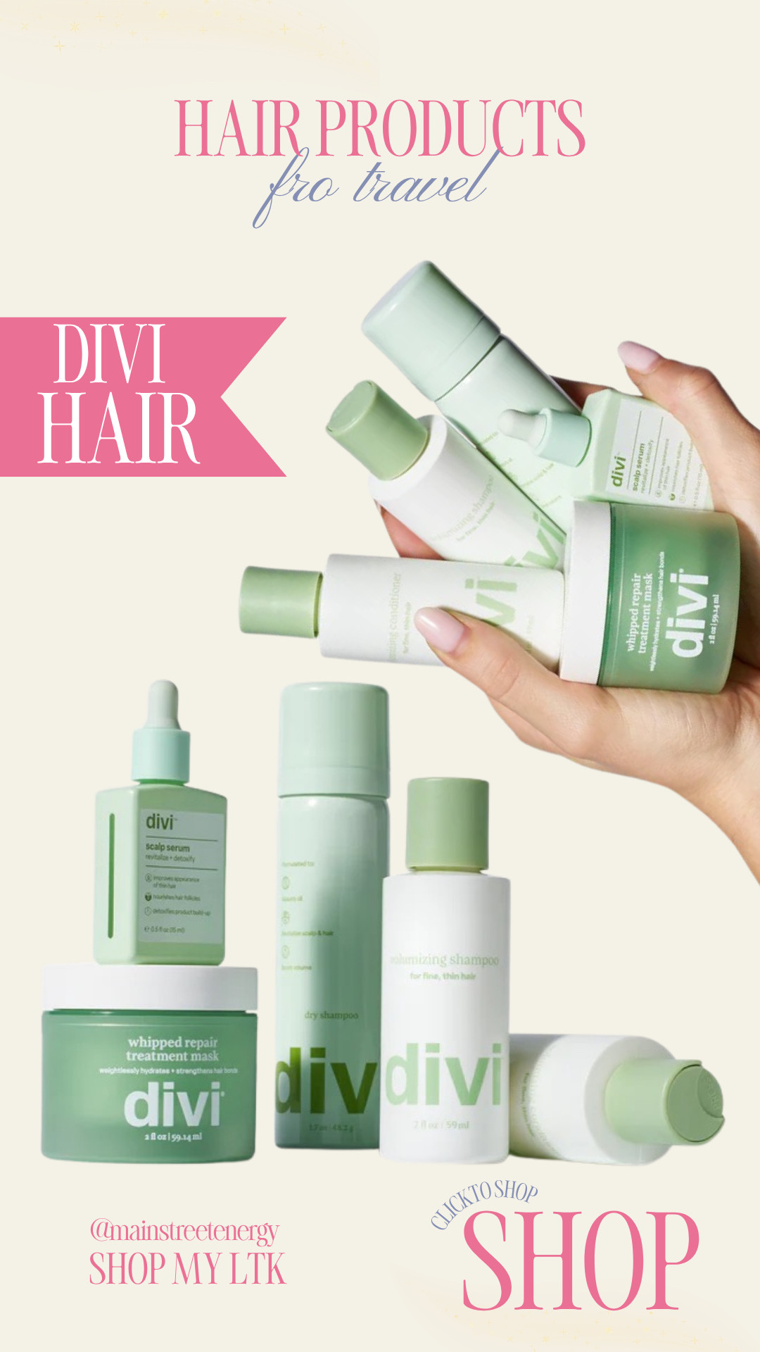 Hair Products for Travel with Divi Hair 

 #LTKBeauty #LTKTravel