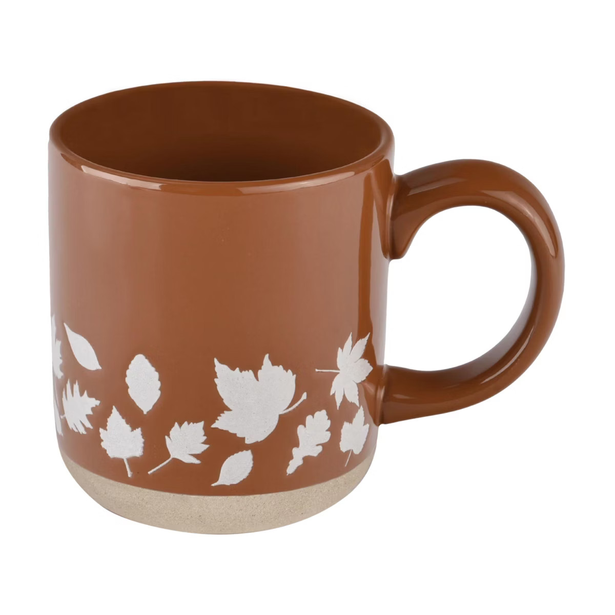 Sweet Water Decor Orange Fall Leaves Stoneware Mug - 14oz | Target