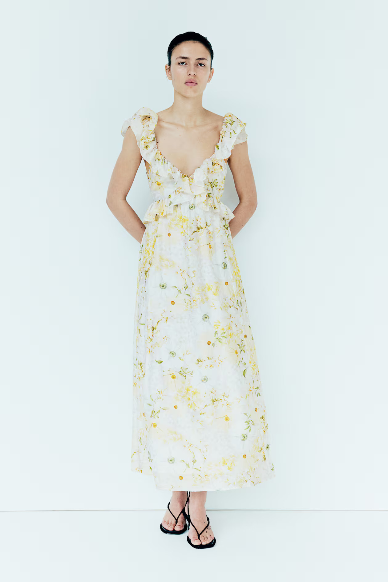 Ruffle-trimmed Midi Dress | H&M (US + CA)