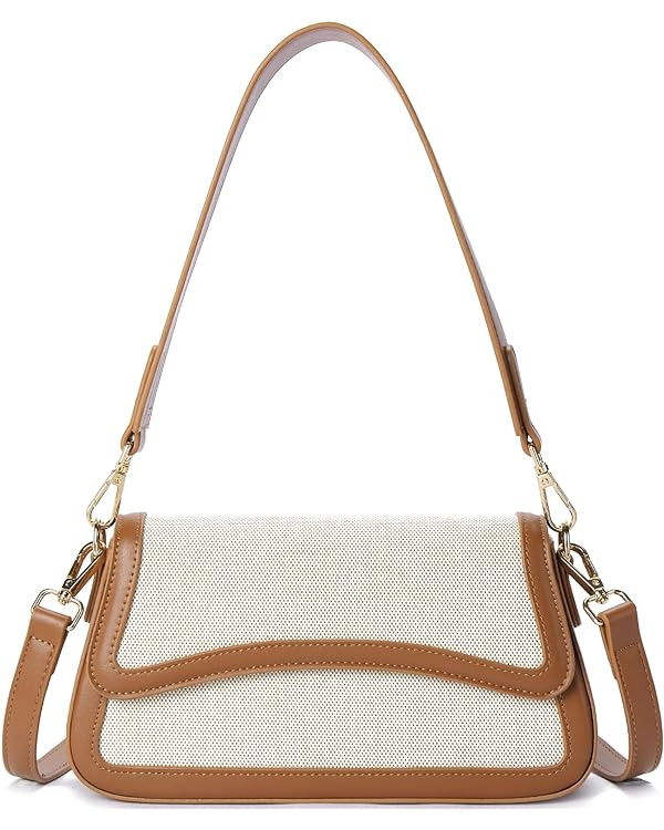 Telena Shoulder Bag for Women, Vegan Leather Women's Shoulder Purses Handbags with 2 Removable St... | Amazon (US)