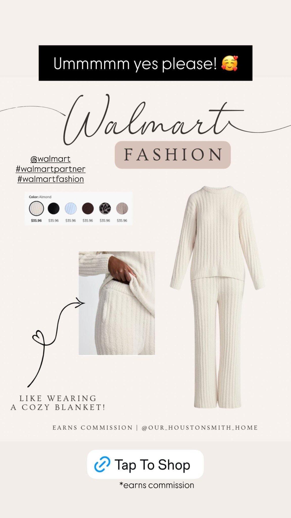 Ummmmm yes please! 🥰  Walmart coming in with the coziest sets from Joyspun! Looks like a wearable cozy blanket. 

#LTKMidsize #LTKStyleTip #LTKSeasonal