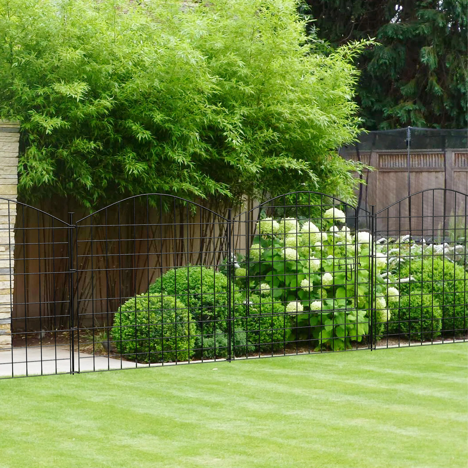 39'' H x 29.5'' W Black Metal Fencing with 5 Panels Included (Set of 5) | Wayfair North America