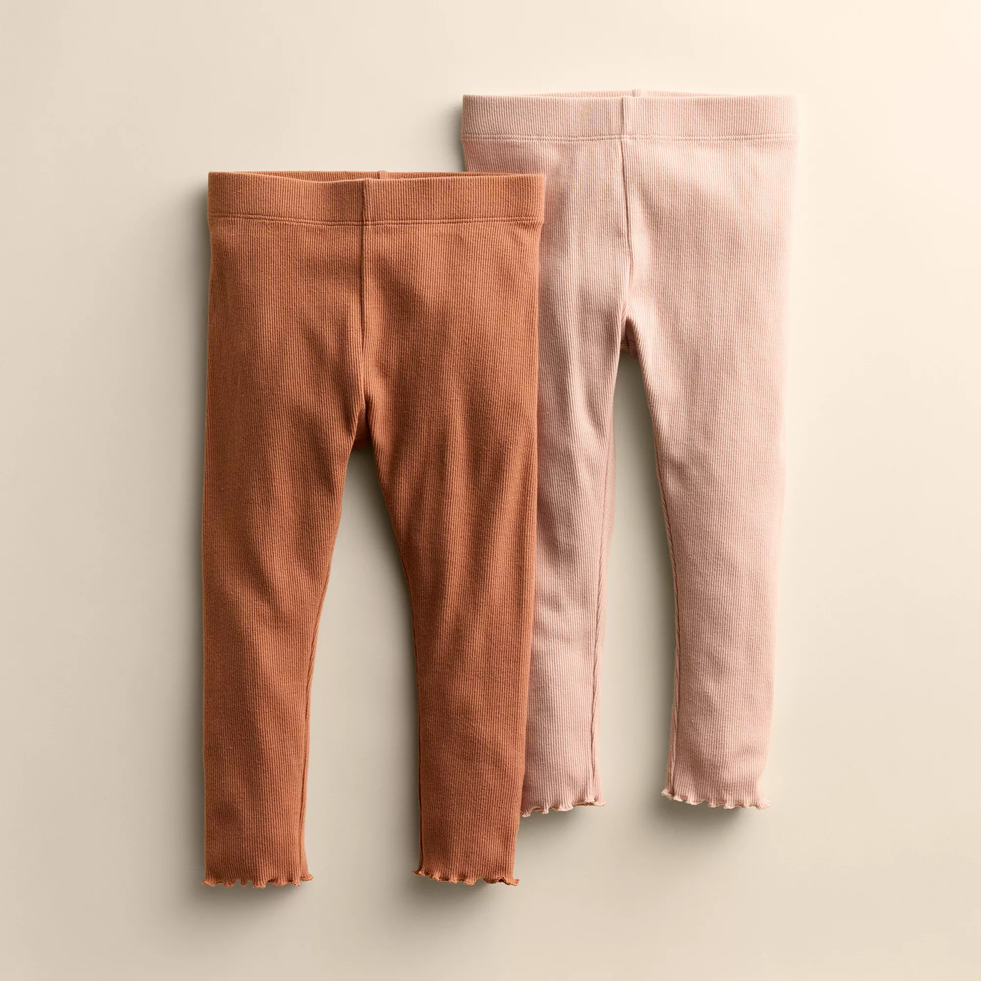 Girls 4-12 Little Co. by Lauren Conrad 2-Pack Lettuce Edge Leggings | Kohl's