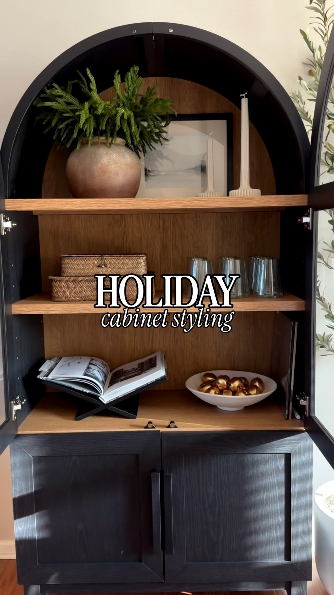 ✨HOLIDAY CABINET STYLING✨

Comment STYLE for links 🔗 

Believe it or not the only new piece in here is this book display so I can actually showcase the gorgeous photography in this book and city of Chicago 😍 I obviously chose a winter theme to display ❄️ Linked what I could and offered some similar options otherwise! 

I honestly don’t charge up this cabinet very much except for the seasons, and even then I keep the bulk of the pieces. I’ll add a few more pieces as I pull out my holiday decor. Your reminder that just because the world of social media tells you that you need to change things constantly, you don’t 🫶🏻
.
.
.
.
.
#holidaystyling #holidaystyle #cabinetstyling #shelfie #holidaydecor #modernorganicstyle 

#LTKFindsUnder100 #LTKHoliday #LTKHome