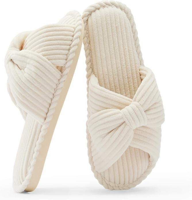 Chantomoo Slippers for Women Memory Foma House Slides for Woman Home Bedroom Bathroom Spa Wedding... | Amazon (US)